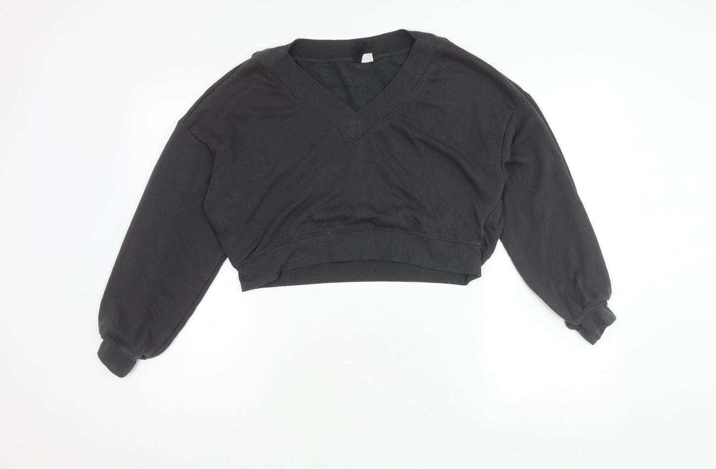 Divided Women's Black XS Pullover V-Neck Jumper