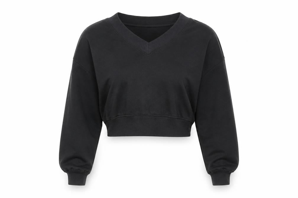 Divided Women's Black XS Pullover V-Neck Jumper
