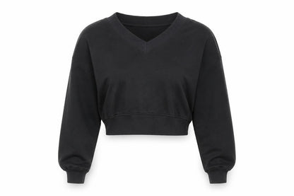 Divided Women's Black XS Pullover V-Neck Jumper
