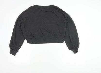 Divided Women's Black XS Pullover V-Neck Jumper