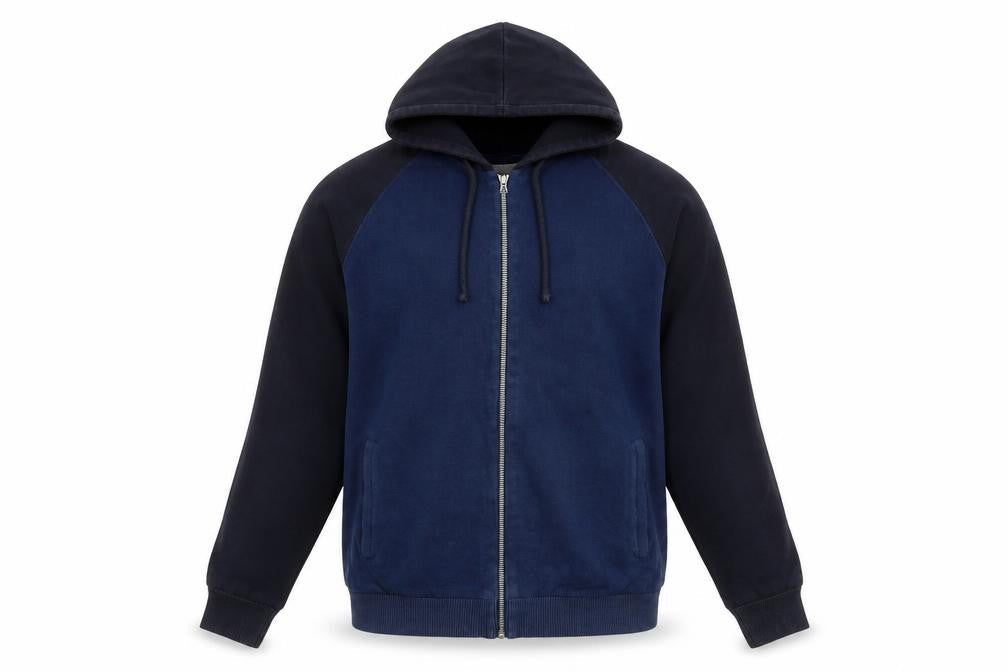 Next Men's Blue Hooded Jacket M - Casual Cotton Style