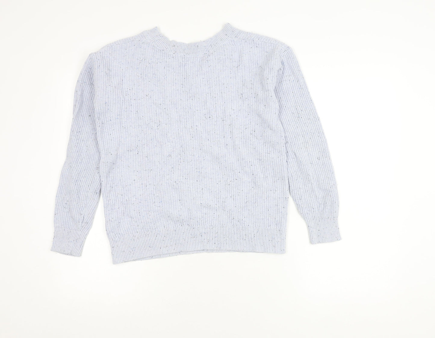 Marks and Spencer Women's Blue V-Neck Pullover S