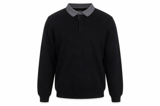 Front view of Marks & Spencer Men's Black XL jumper