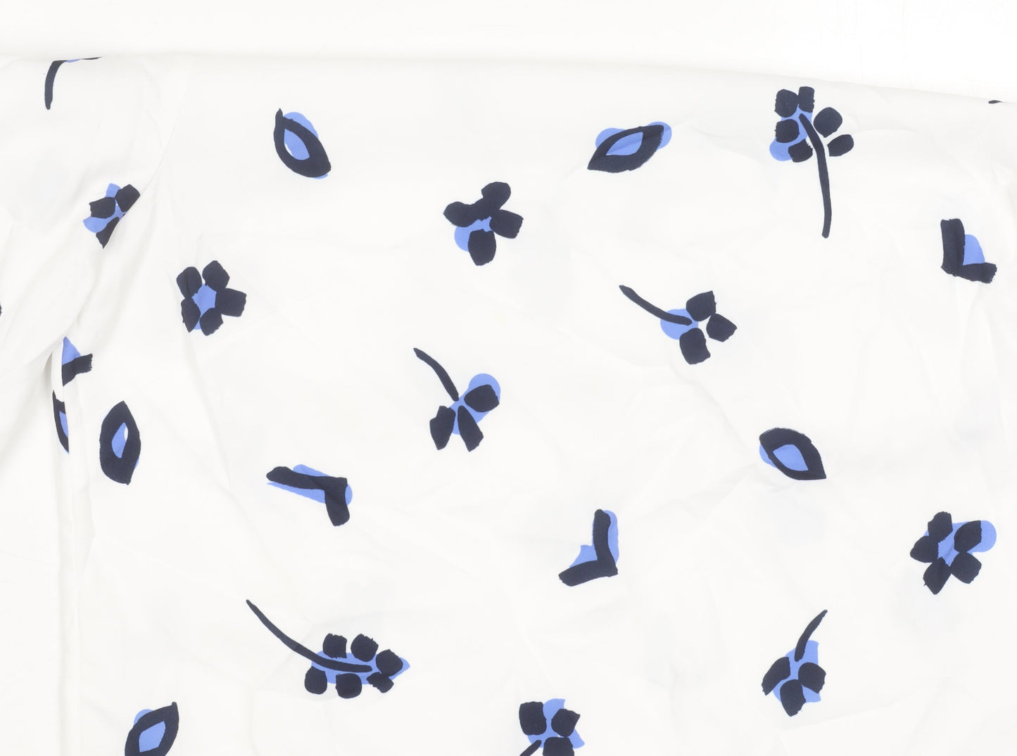 French Connection Women's White Floral Blouse Size 12