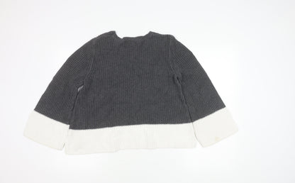 Back view of Gap Women's Grey Knit jumper, size M