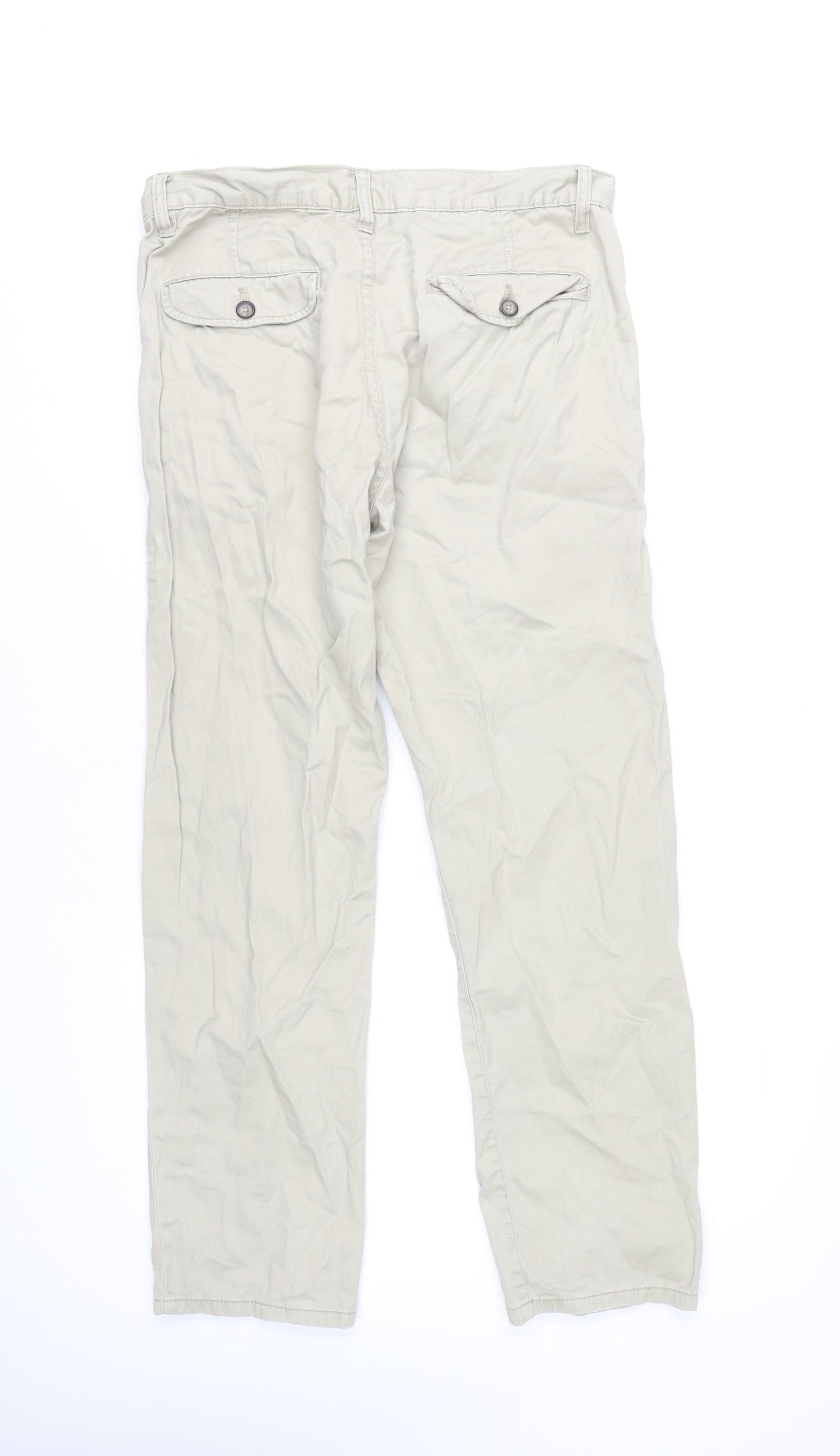 Union Trade Men's Beige Chino Trousers 32S