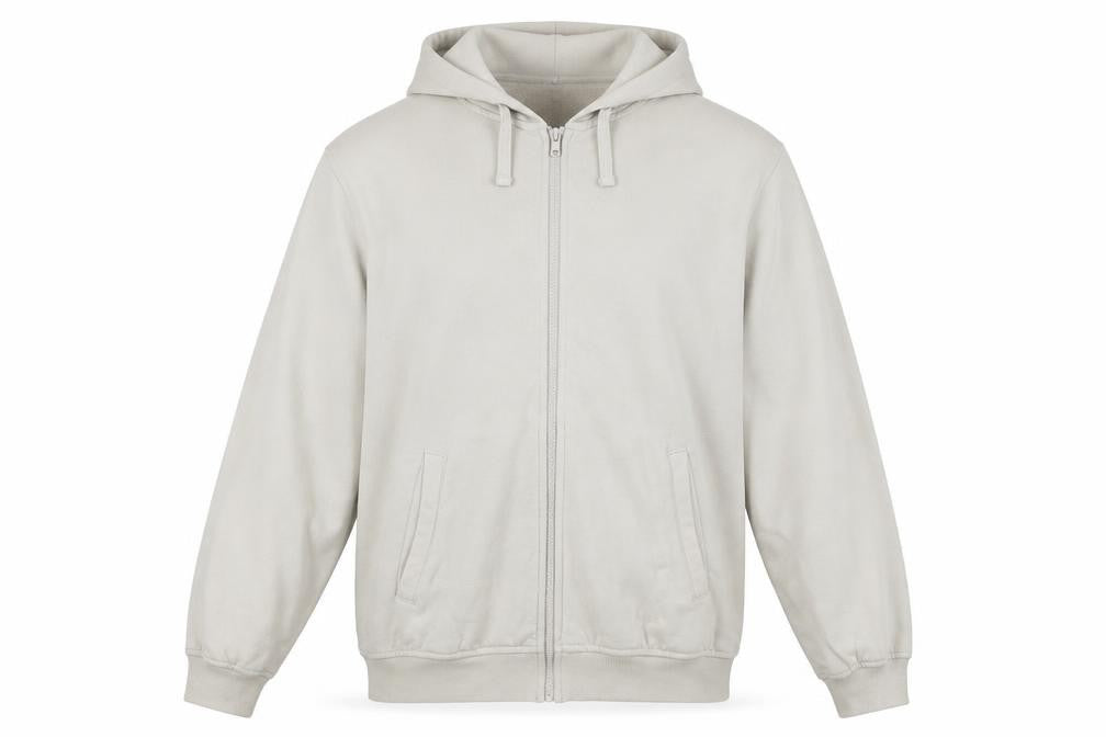 H&M Men’s Beige Relaxed Full Zip Hoodie M