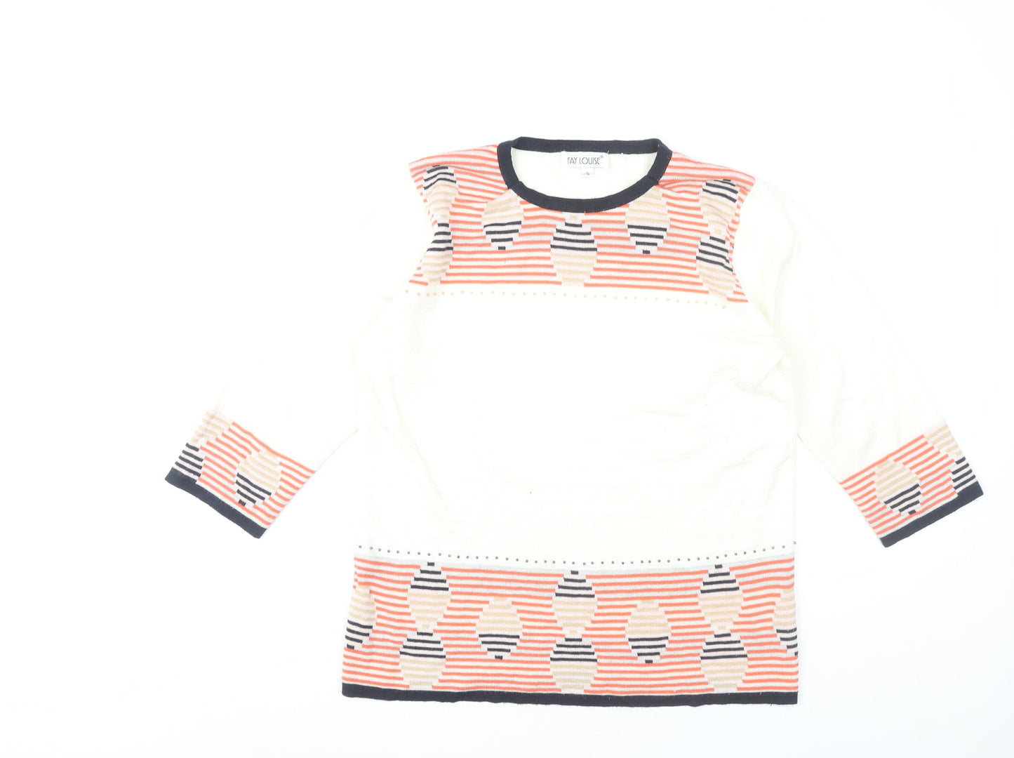 Fay Louise Women's Multicoloured Geometric Pullover S