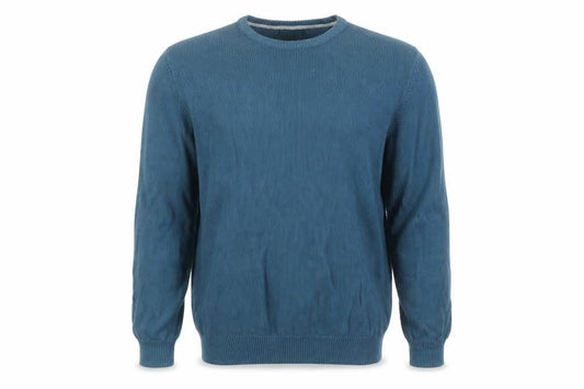 Front view of Marks & Spencer Men's Blue Cotton jumper XL