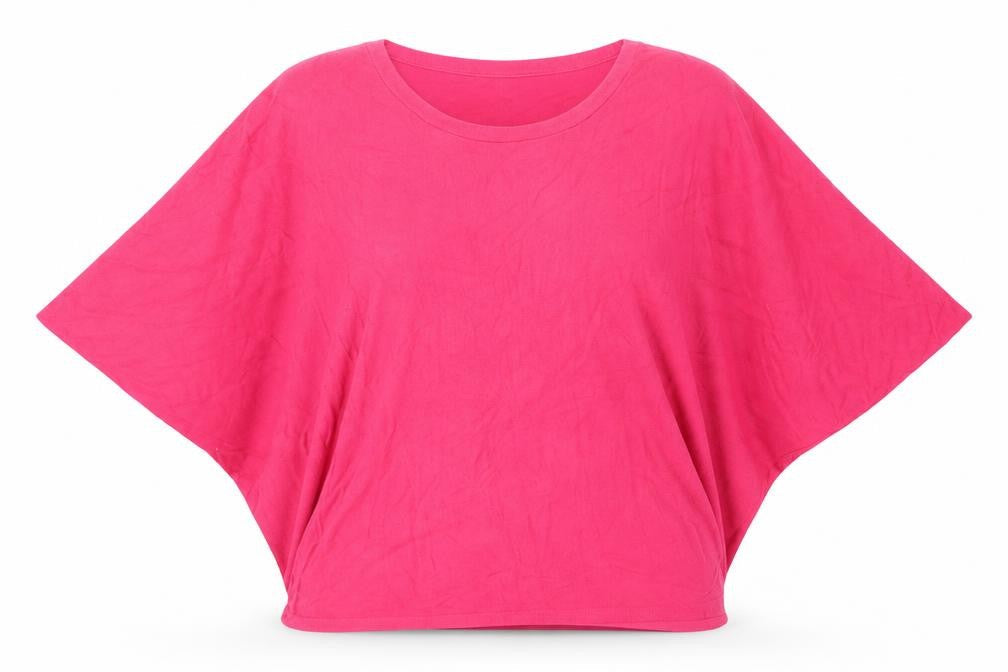 United Colors of Benetton Women's Pink Viscose Blend Cape Jumper Size M