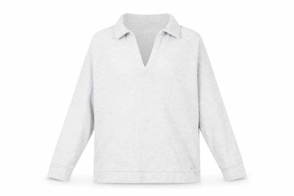 Next Grey Women's L Sweatshirt, Collared Casual Style