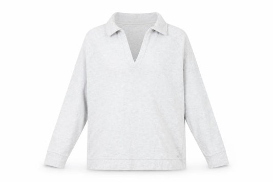 Next Grey Women's L Sweatshirt, Collared Casual Style