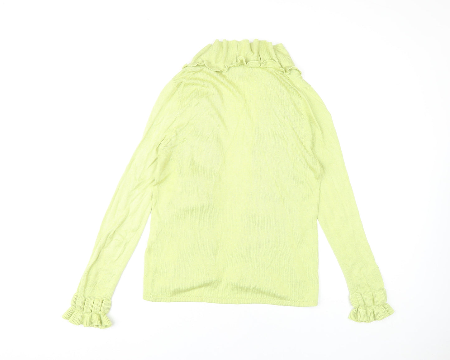 Marble Women's Green Open Front Cardigan Size 10