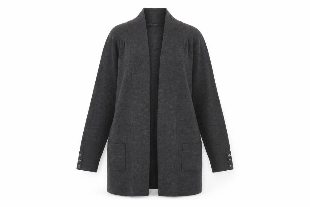 Marks & Spencer Women's Grey Open Front Cardigan Size 12