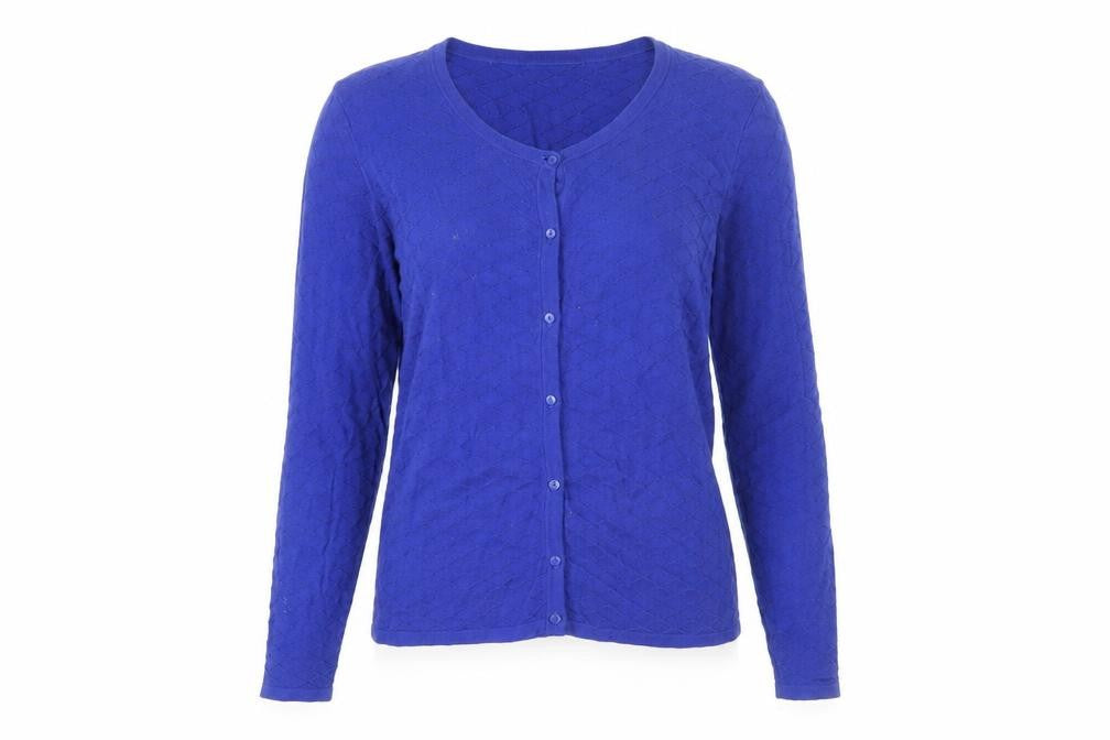 Next Women's Blue Cotton Cardigan Size 14