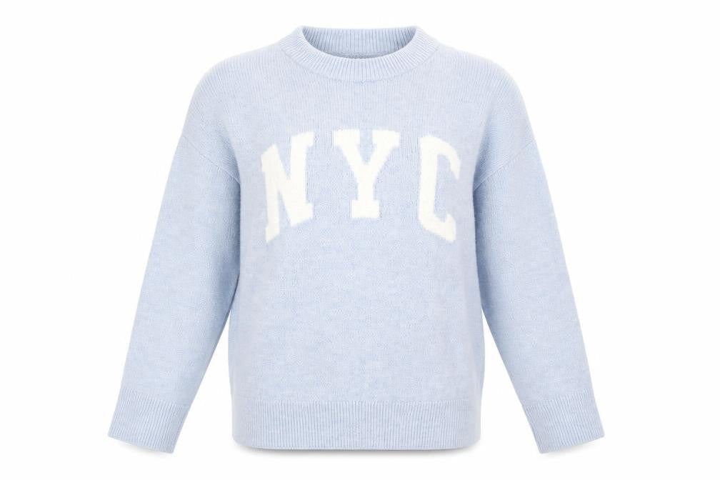 New Look Women’s Blue Pullover Jumper Size S