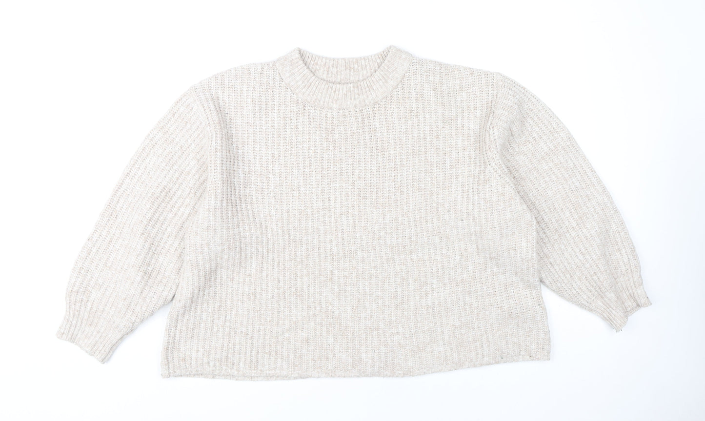 ASOS Women’s Beige Chunky Knit Pullover Jumper M
