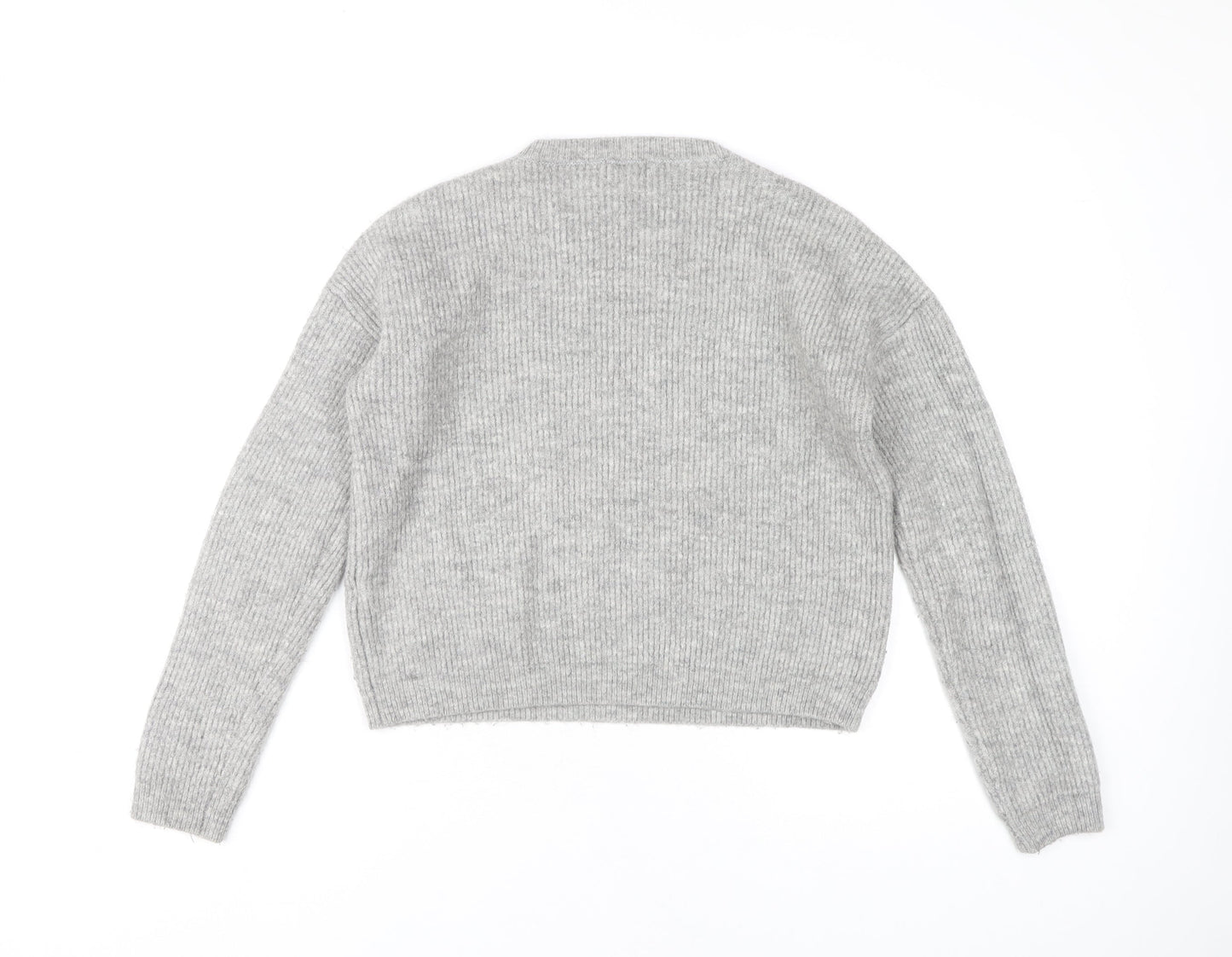 New Look Teens Grey Crew Neck Pullover Jumper, L