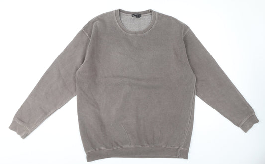 PrettyLittleThing Women's Grey Pullover Sweatshirt Size L