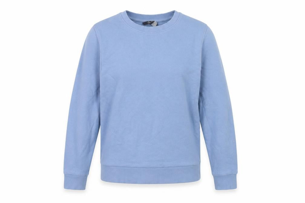 Marks & Spencer Women's Blue Cotton Sweatshirt
