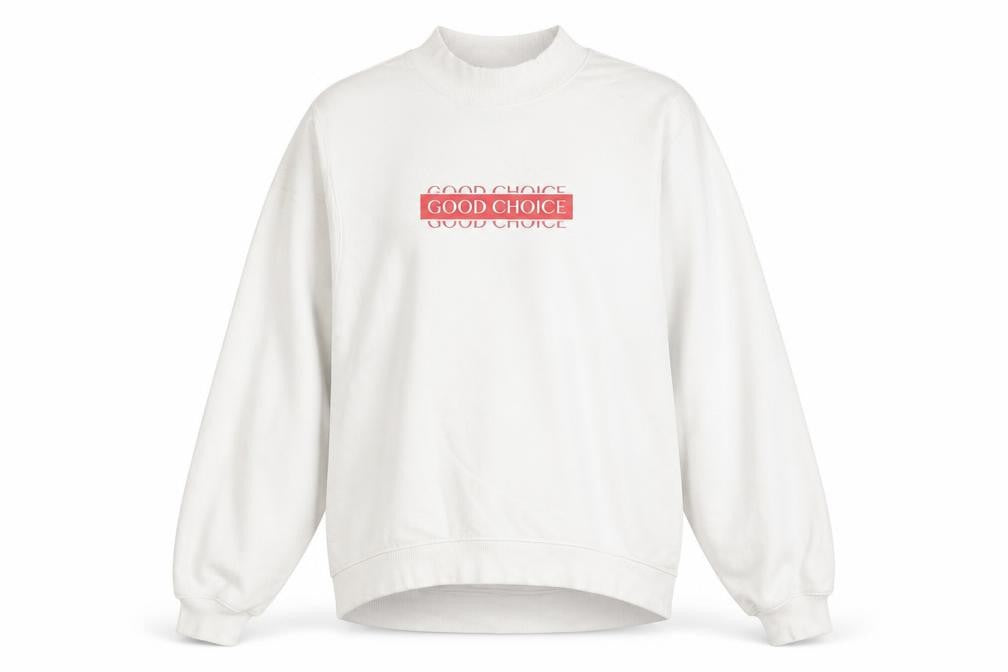 Monki Women's White Mock Neck Pullover Sweatshirt XXS