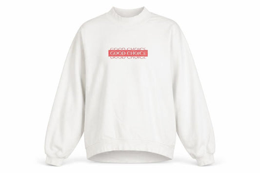 Monki Women's White Mock Neck Pullover Sweatshirt XXS