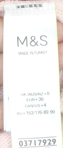 Marks & Spencer Women's Pink Pullover Hoodie Size 8