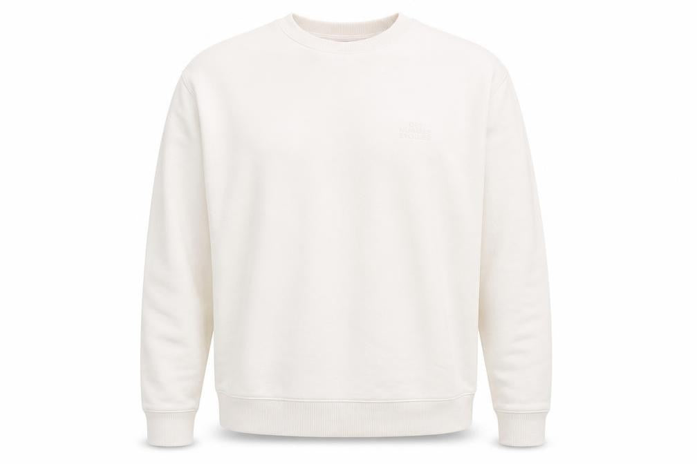 H&M Men's Beige Crew Neck Sweatshirt XL