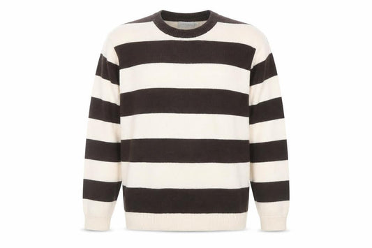 Front view of Topman Men's Multicoloured Striped Jumper L