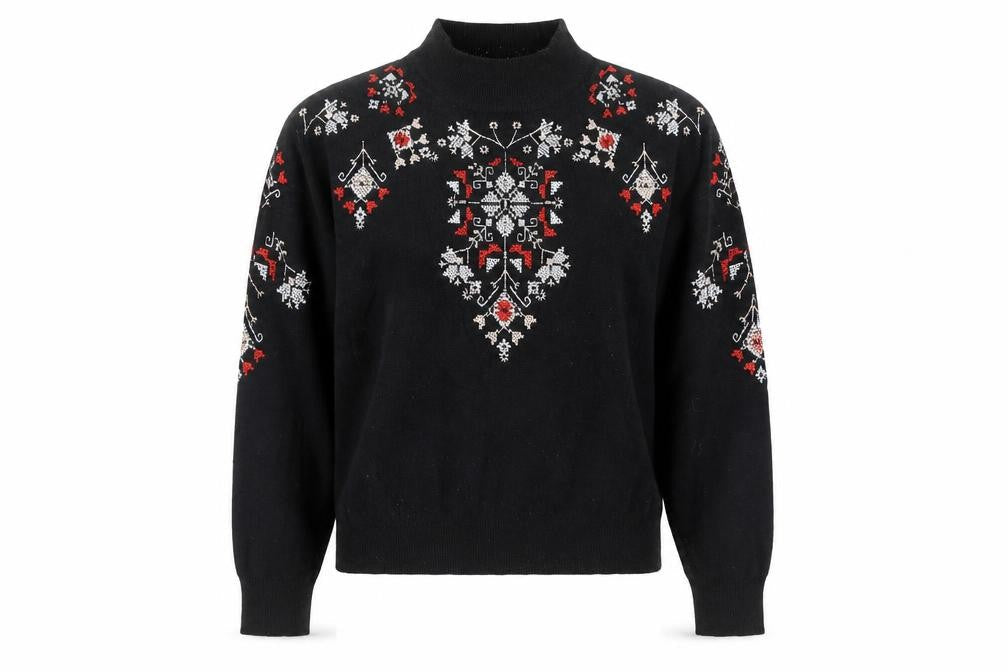 New Look Women's Black Mock Neck Pullover Jumper M