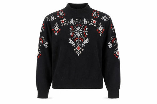 New Look Women's Black Mock Neck Pullover Jumper M