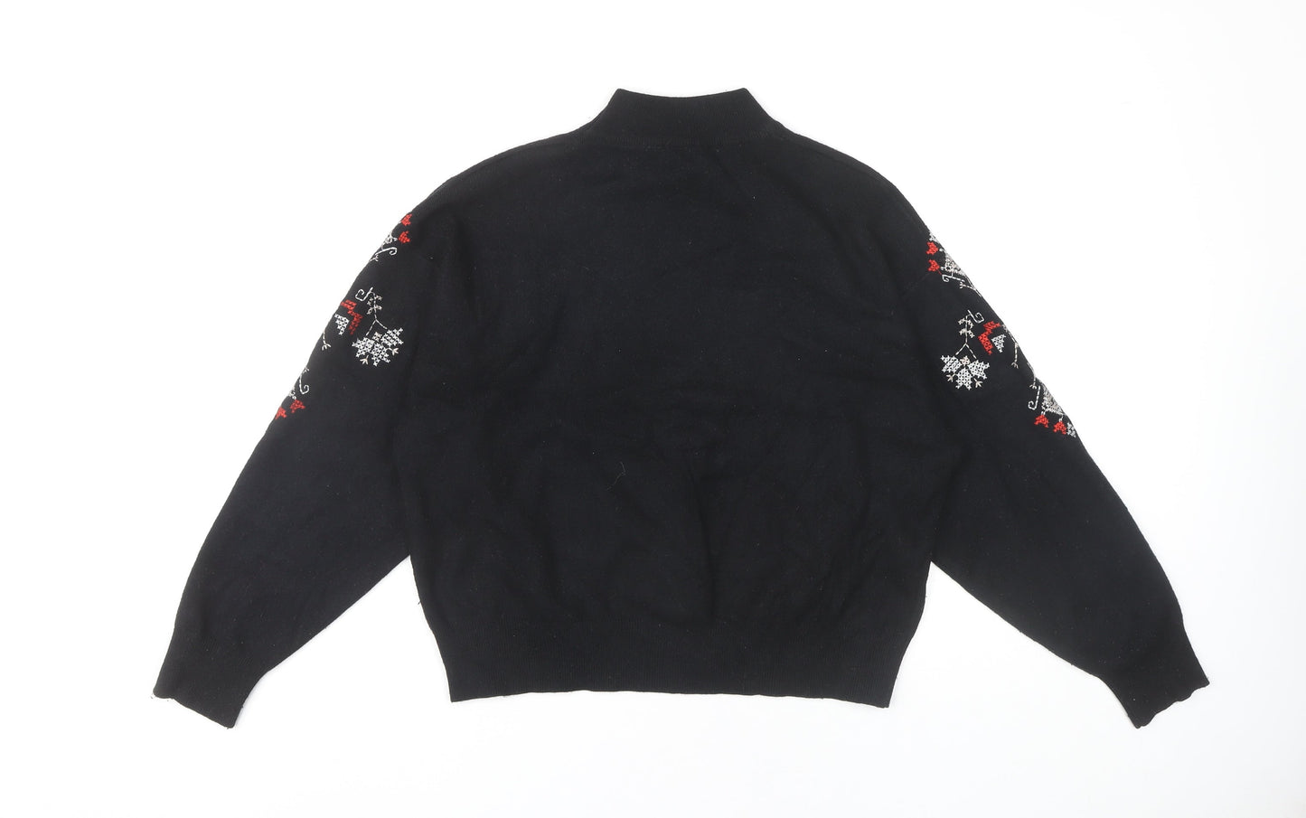 New Look Women's Black Mock Neck Pullover Jumper M