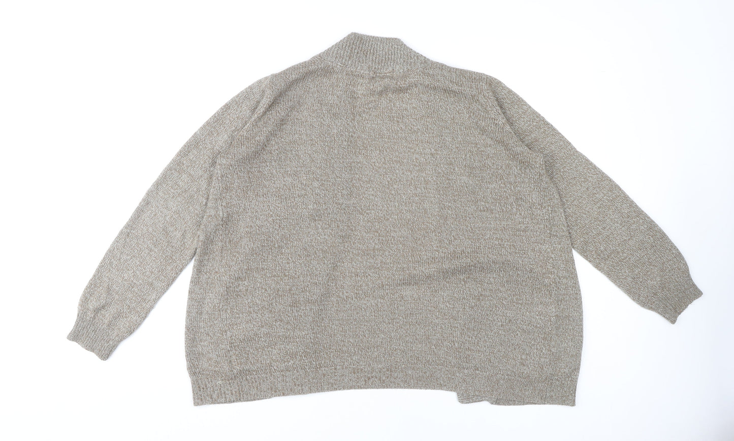 H&M Women's Beige Open Front Cardigan M