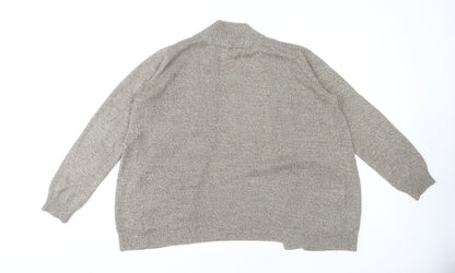 H&M Women's Beige Open Front Cardigan M