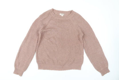 Additional front view of Forever 21 Women's Beige Pullover Knit Jumper M