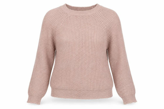 Front view of Forever 21 Women's Beige Pullover Knit Jumper M