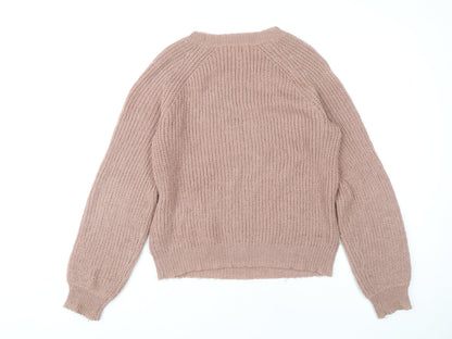 Back view of Forever 21 Women's Beige Pullover Knit Jumper M