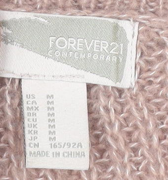 Close-up detail of Forever 21 Women's Beige Pullover Knit Jumper M