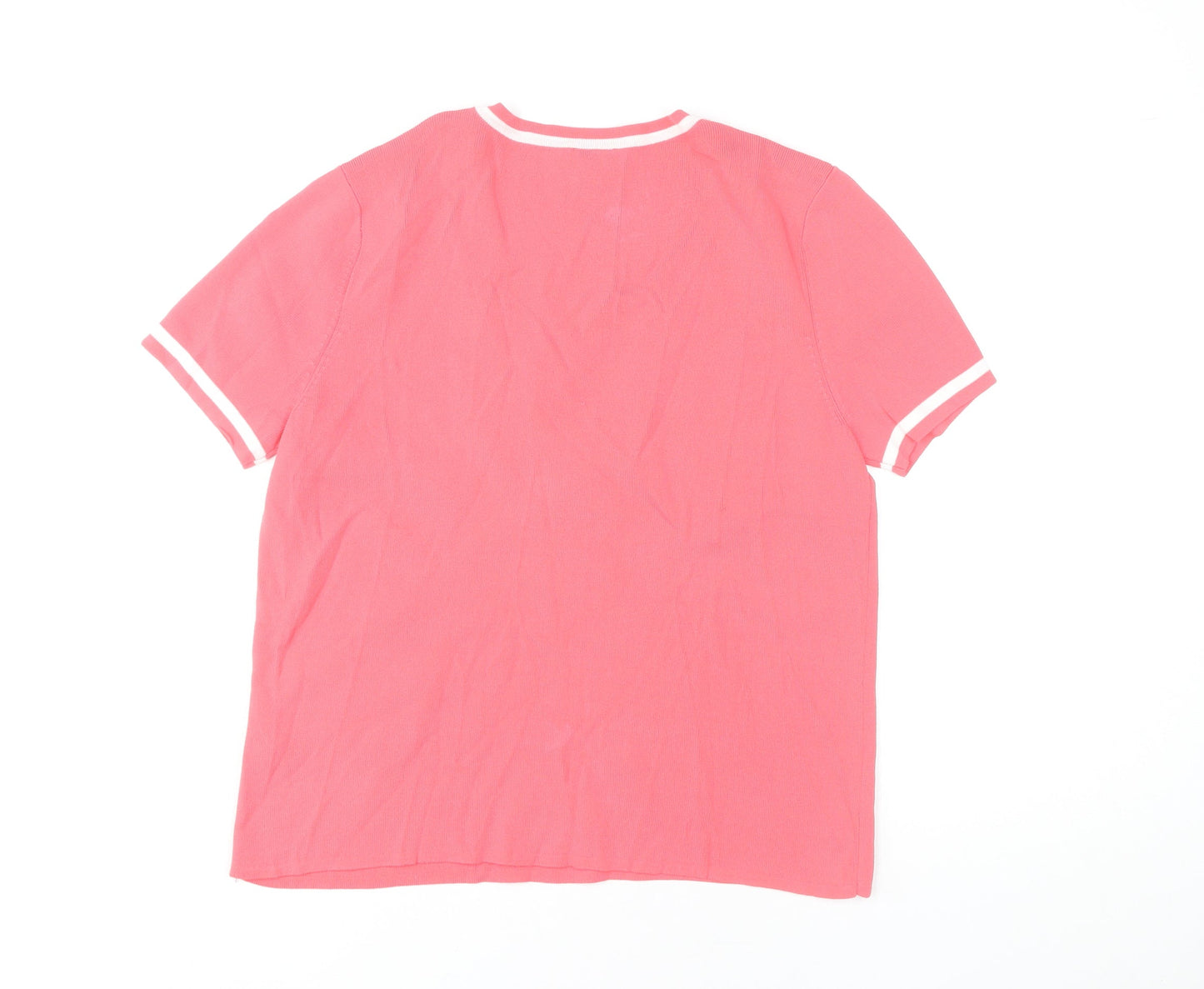 Avant Garde Women's Pink Wrap Top, Size M, Casual