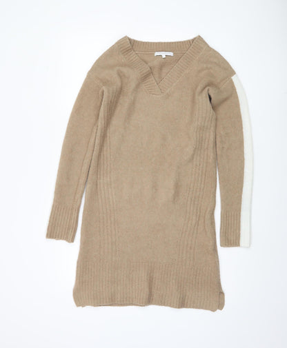 Additional front view of Next Women's Beige Tunic Jumper -, size 6