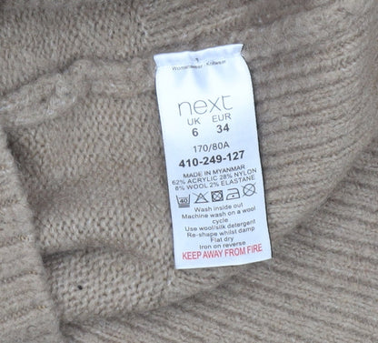 Close-up detail of Next Women's Beige Tunic Jumper -, size 6