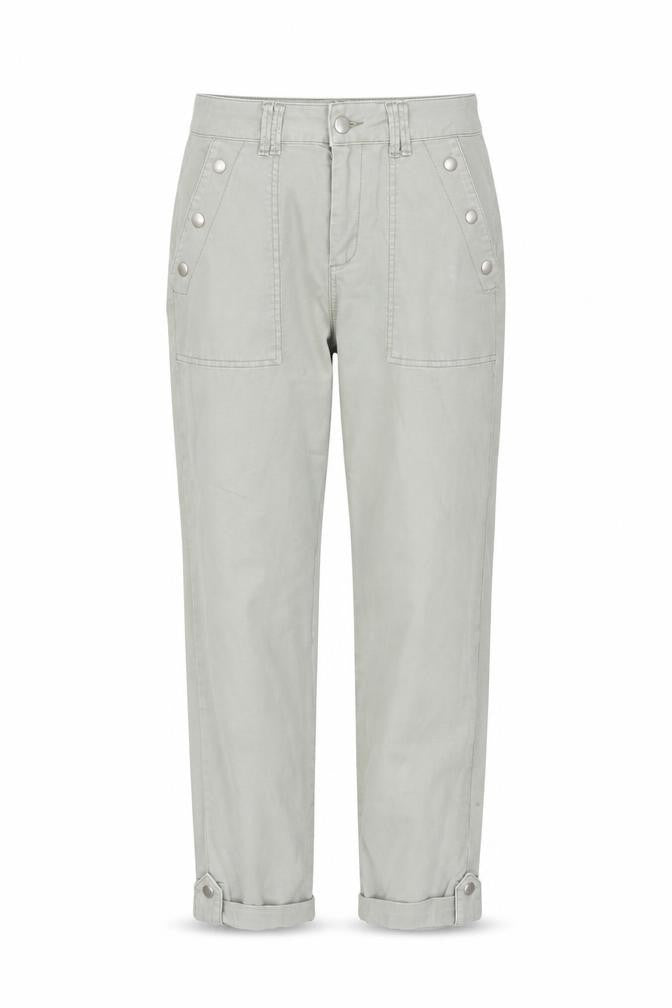 Mint Velvet Women's Grey Chino Trousers Size 8