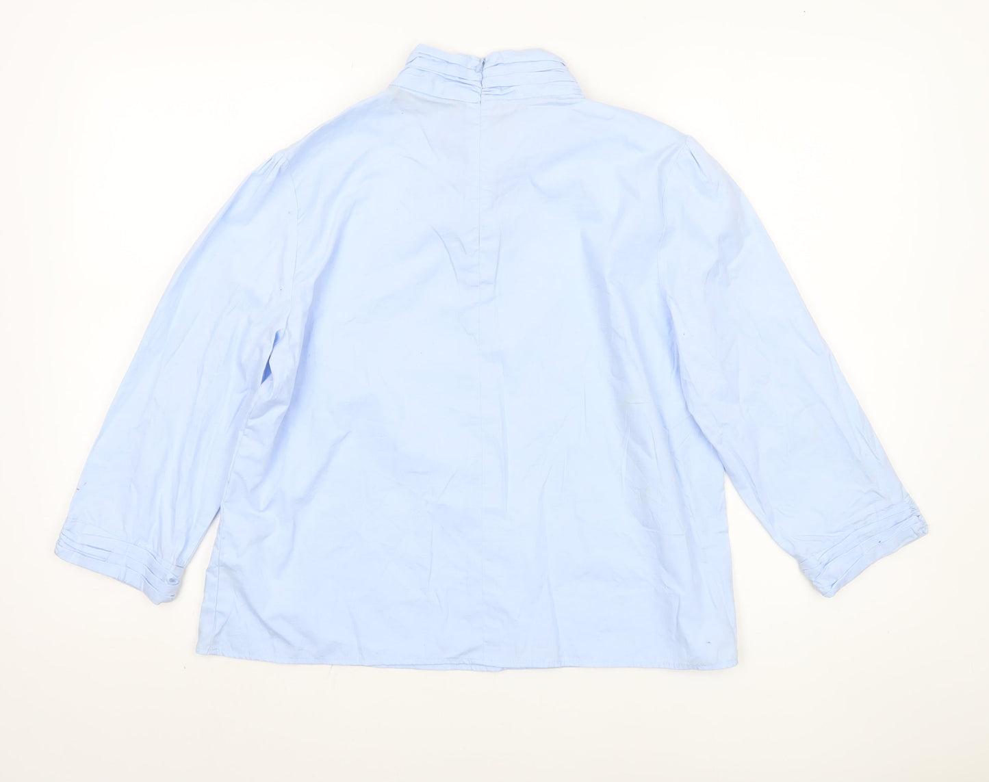 Zara Women's Blue Rhinestone Long Sleeve Top Size 12