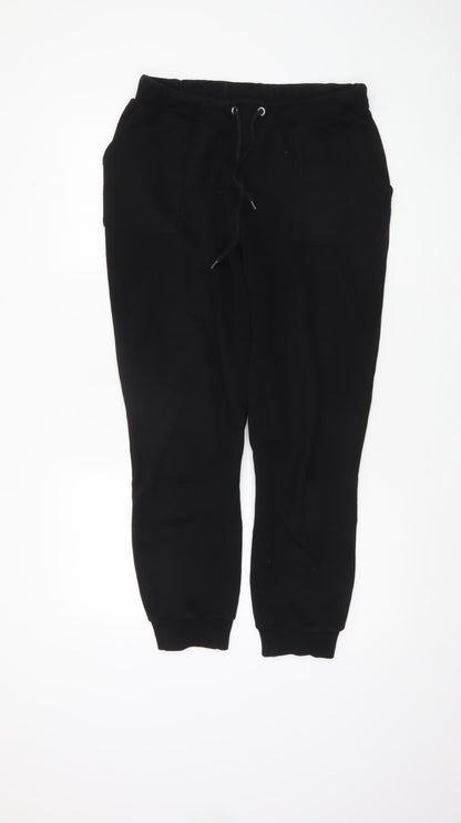 Additional front view of NA-KD Women's Black Jogger Trousers, Small Size
