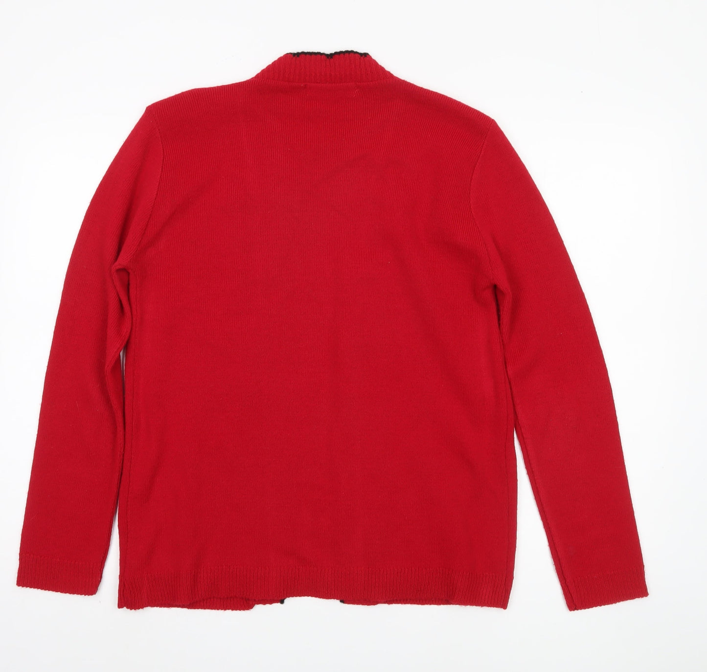 Pure & Natural Women's Red Cardigan Size S