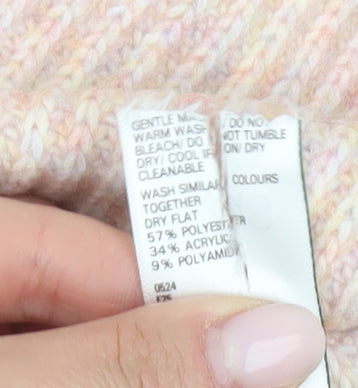 Close-up detail of Marks & Spencer Women's Beige Knit jumper - S