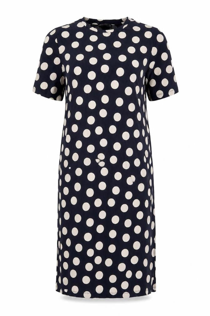Marks & Spencer Blue Polka Dot Dress Size 8