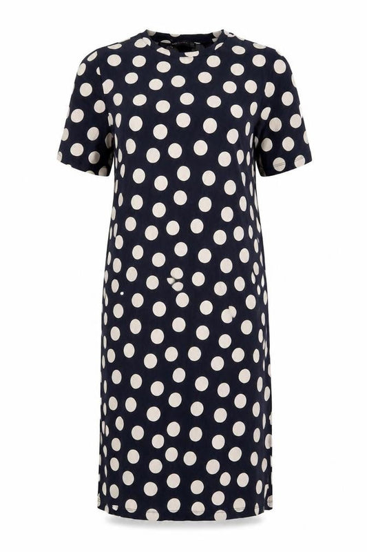 Marks & Spencer Blue Polka Dot Dress Size 8