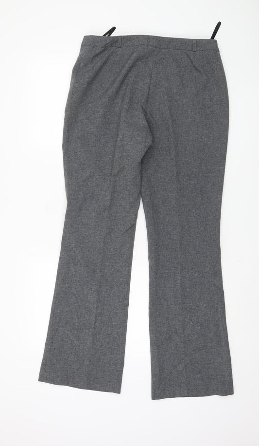Dorothy Perkins Women's Grey Trousers Size 12