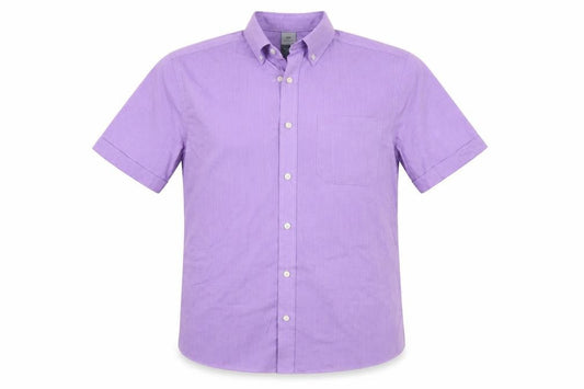 Atlantic Bay Men's Purple Short Sleeve Shirt S